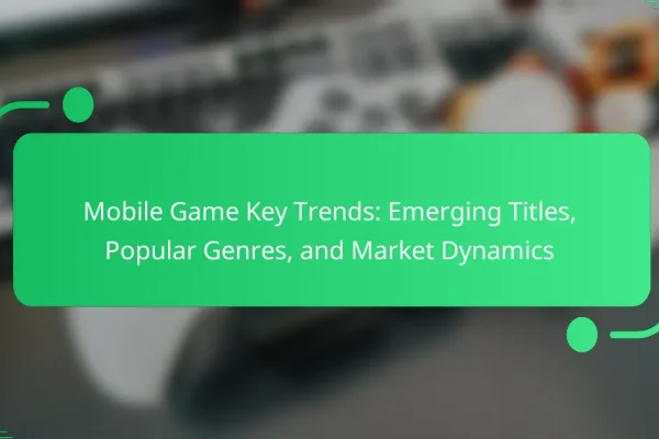 Mobile Game Key Trends: Emerging Titles, Popular Genres, and Market Dynamics