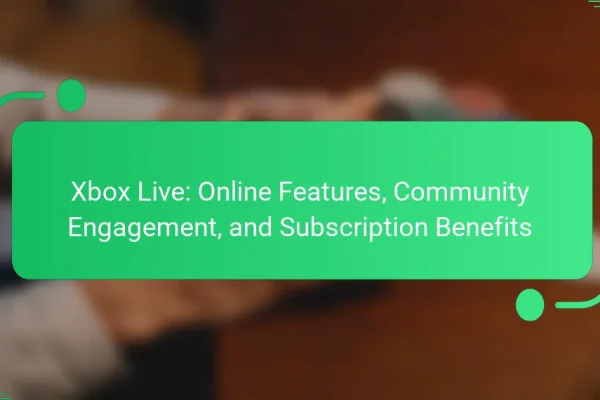 Xbox Live: Online Features, Community Engagement, and Subscription Benefits
